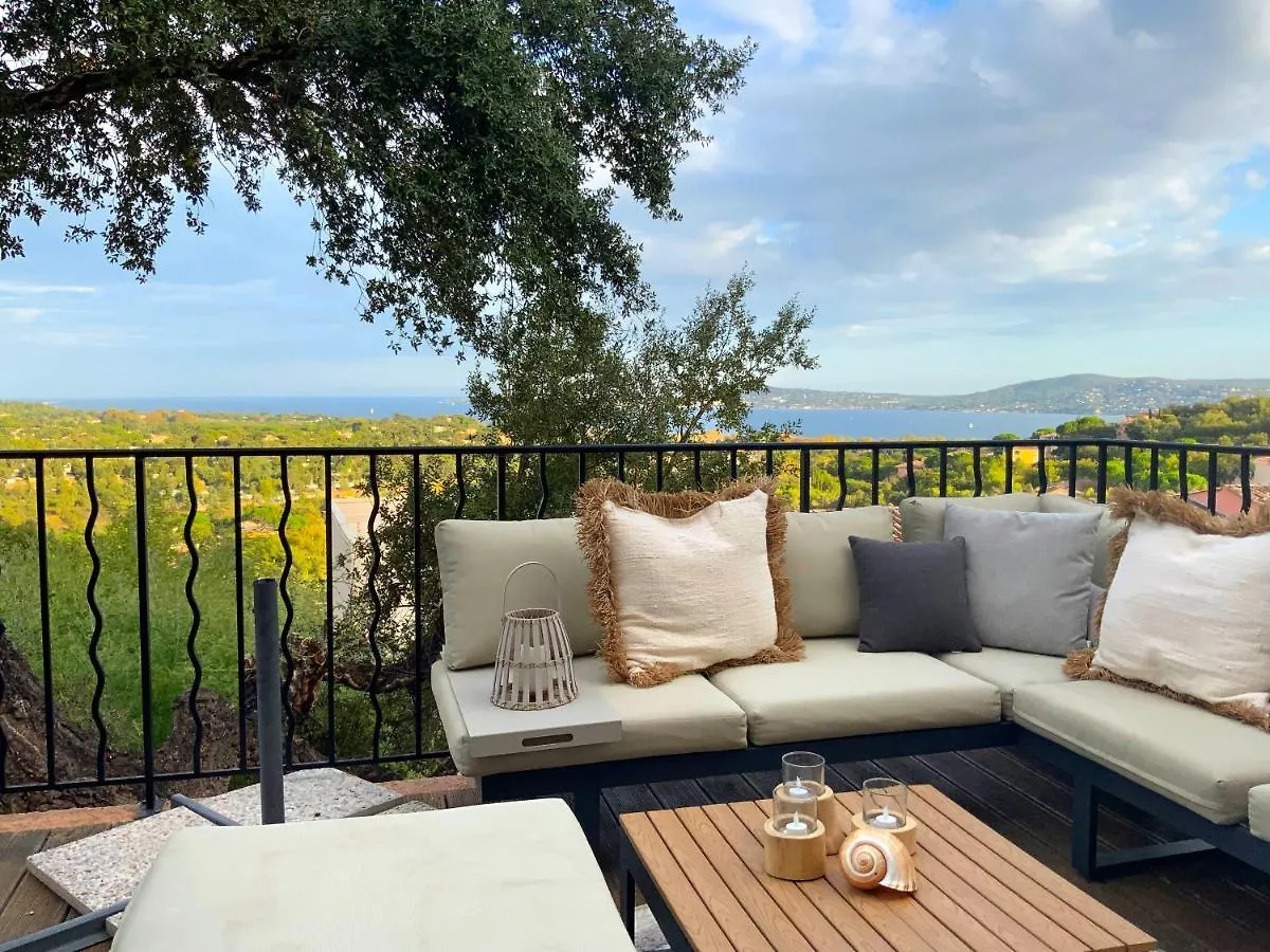 Apartamento Les Restanques Du Golfe De Saint Tropez Aussergewoehnlicher Meerblick Top Wlan Grimaud França